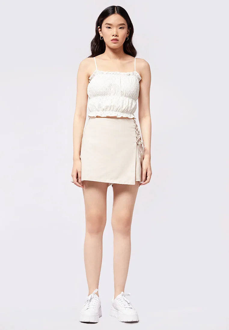Rustic Skort with Side Ties