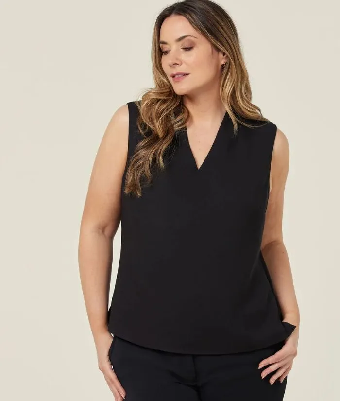 Satin Back Crepe Sleeveless Top