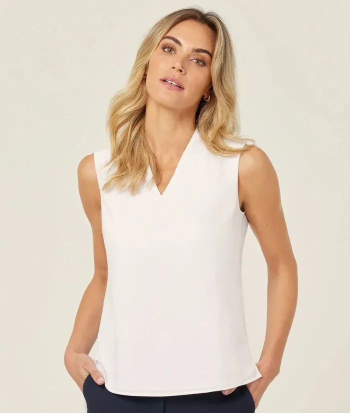 Satin Back Crepe Sleeveless Top