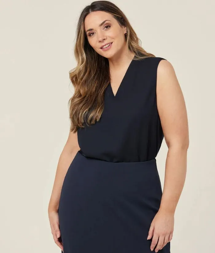 Satin Back Crepe Sleeveless Top