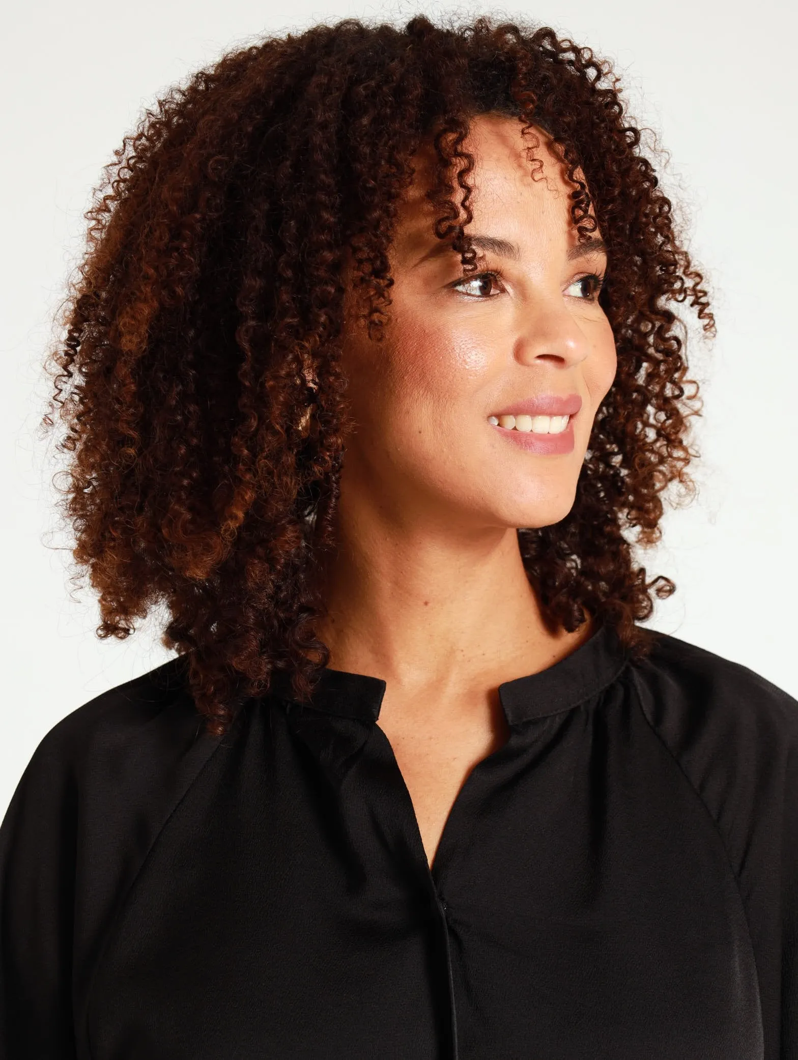 Satin Blouse - Black