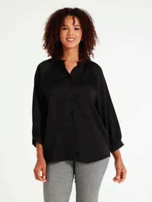 Satin Blouse - Black