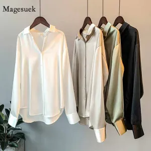 Satin Office Shirt
