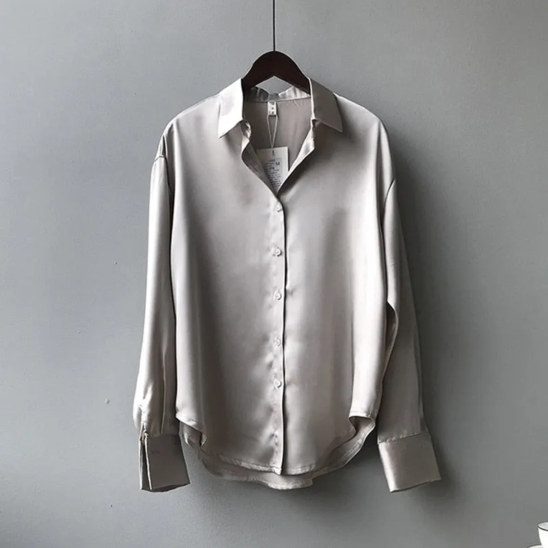 Satin Office Shirt