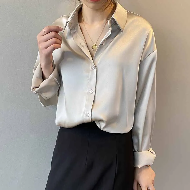 Satin Office Shirt