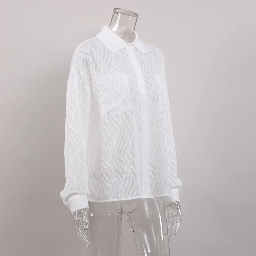 See-through Casual Blouse