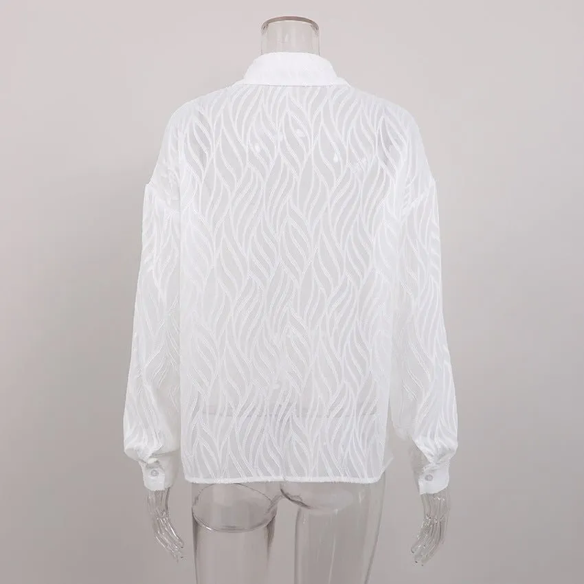 See-through Casual Blouse