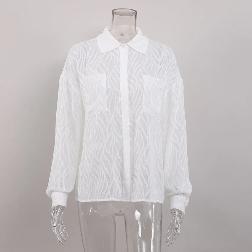 See-through Casual Blouse