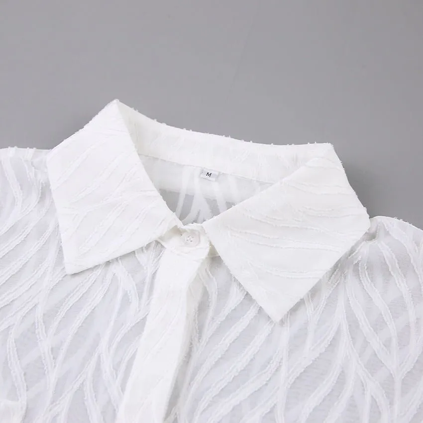 See-through Casual Blouse