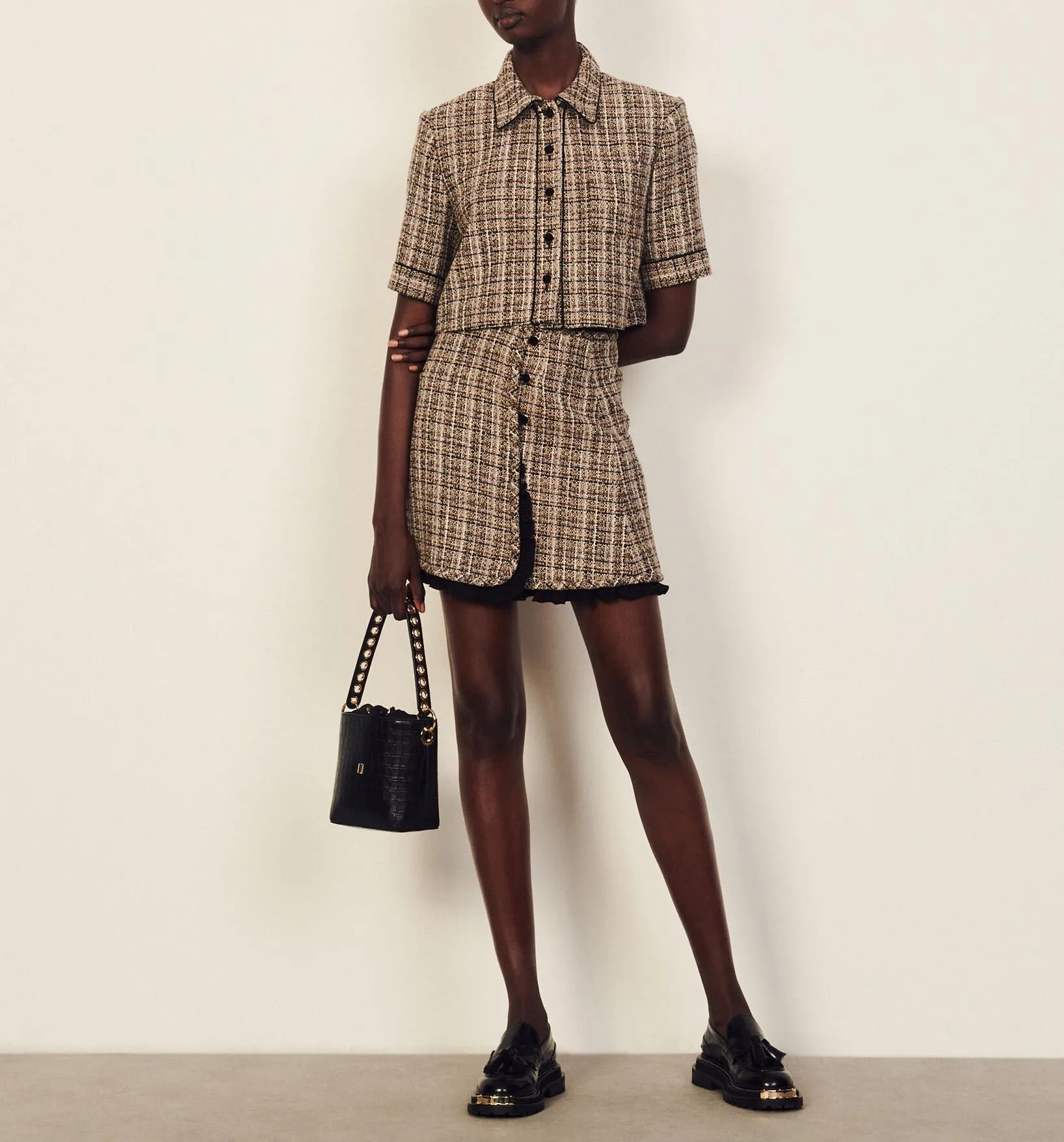 Short Tweed Skirt
