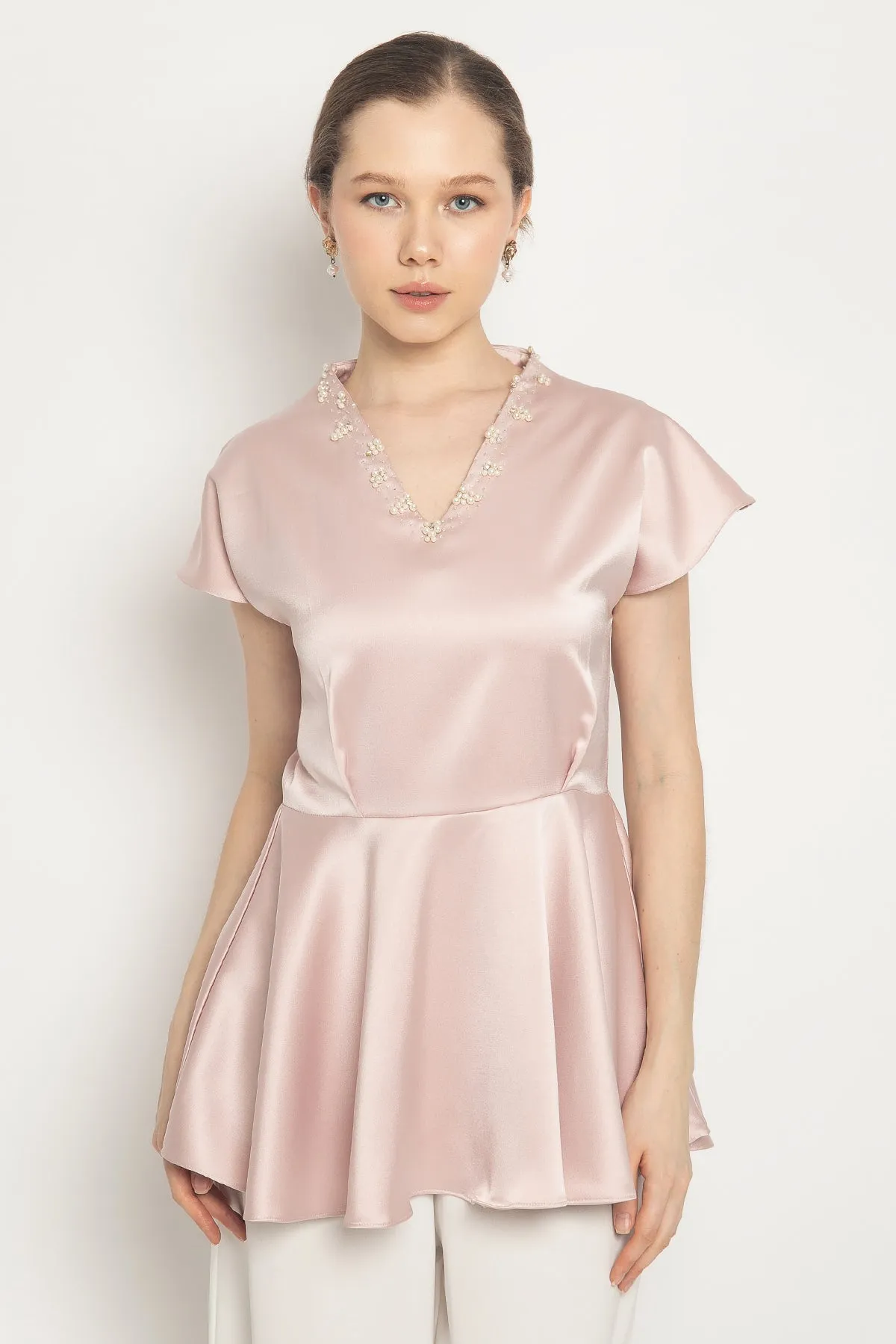 Siena Top in Dusty Pink