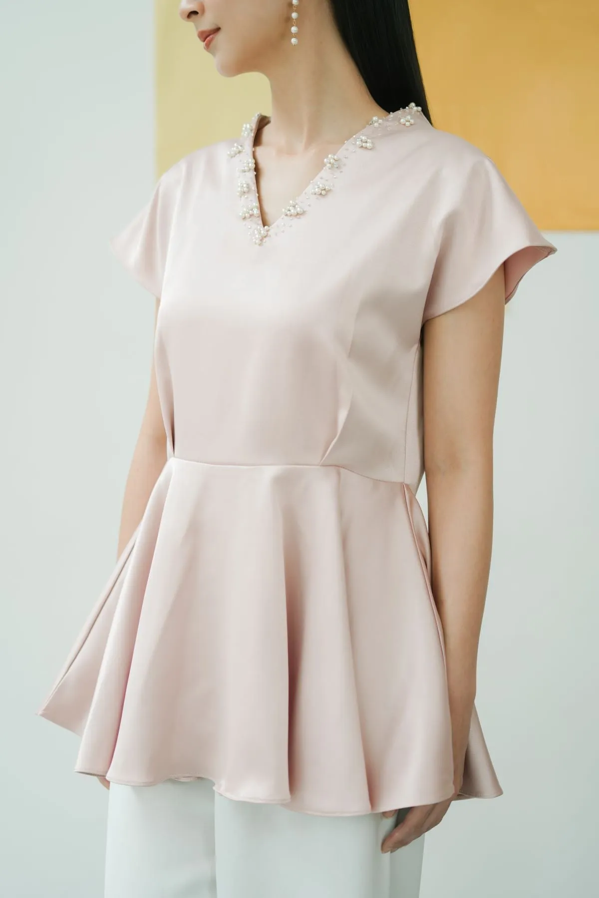 Siena Top in Dusty Pink