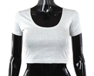 Silver Color Stretchable Blouse