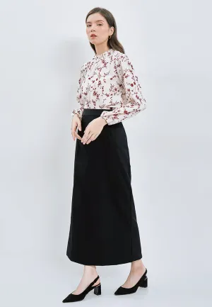 Slim Fit Basic Long Skirt