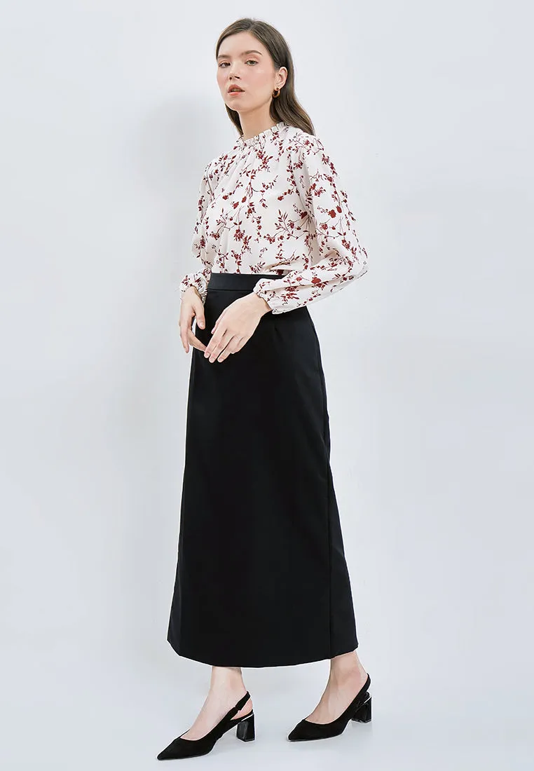 Slim Fit Basic Long Skirt