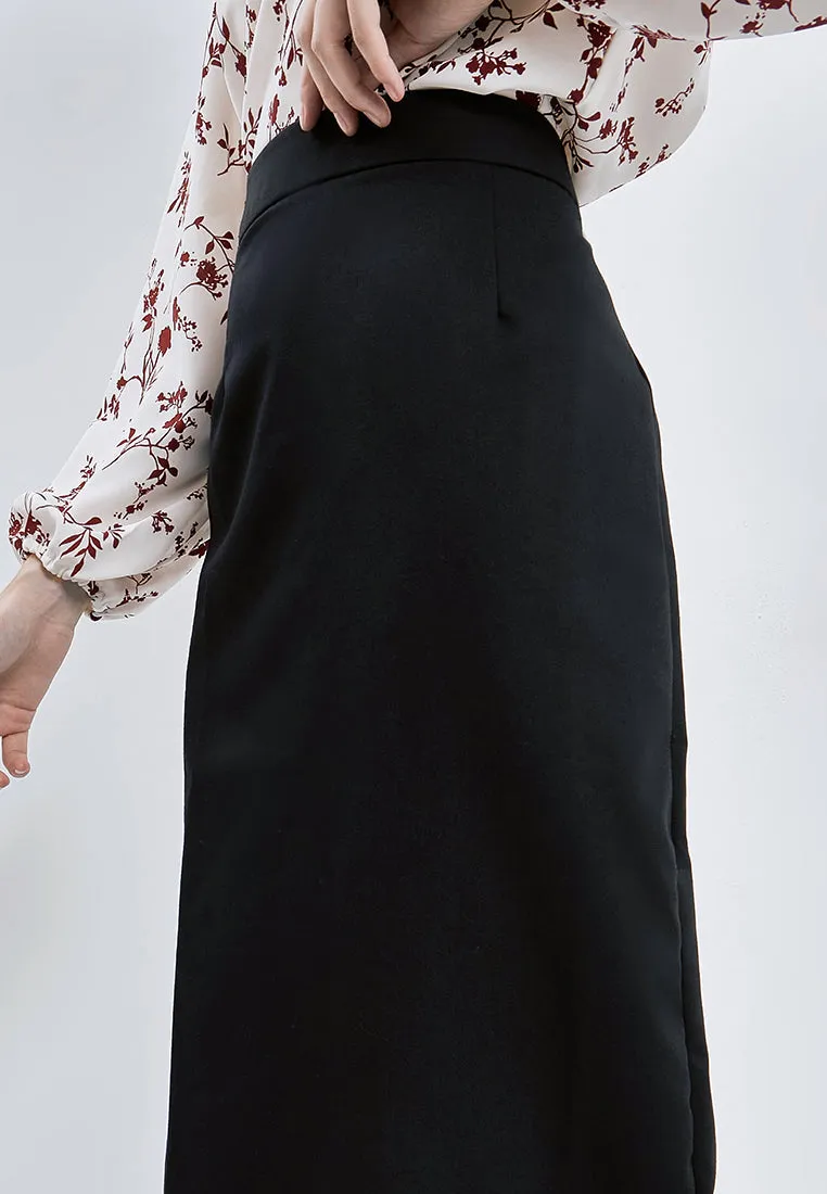Slim Fit Basic Long Skirt