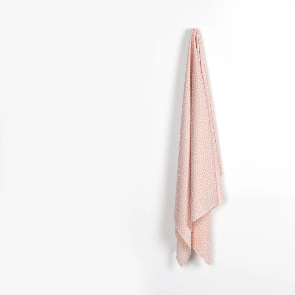 Small Heart Crepe Back Satin - Pink Salt