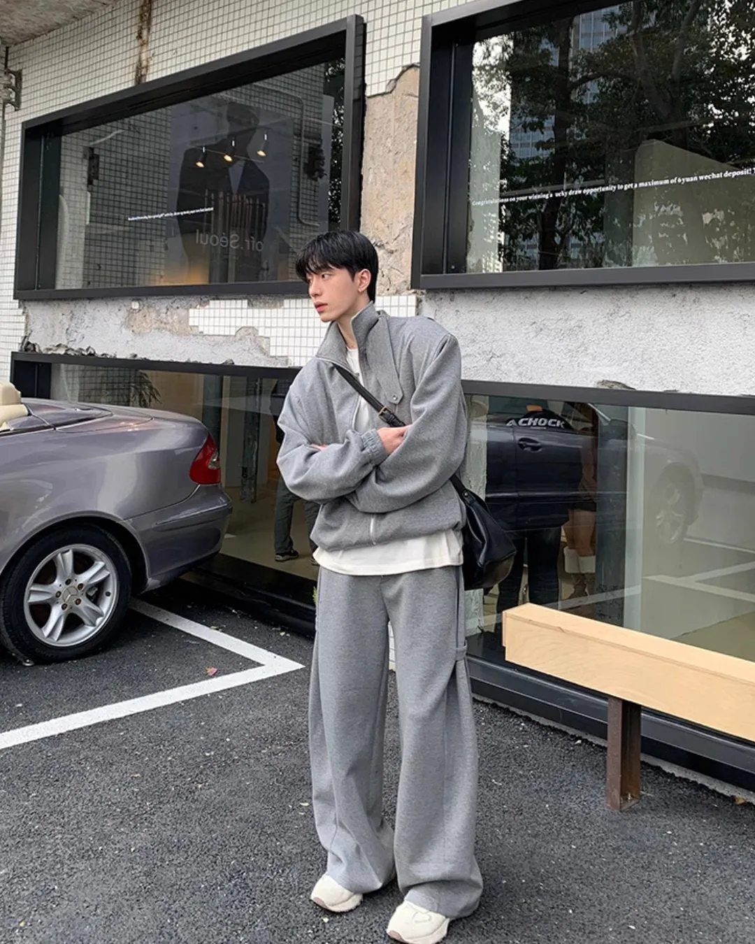 Stand Collar Jacket / Sweatpants OYC0042