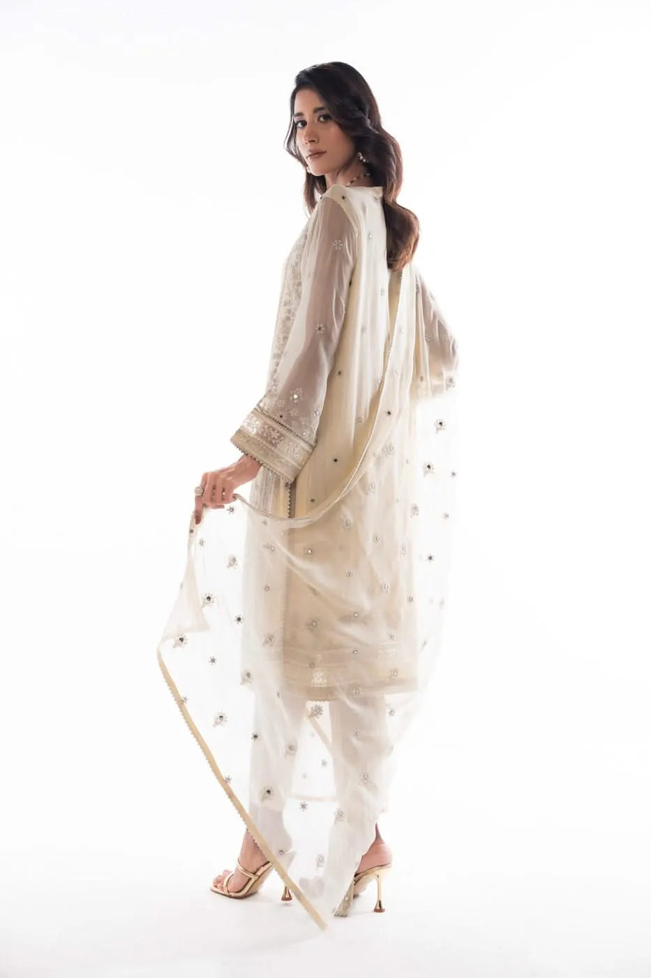 Stitched - 3 Pc Chiffon Outfit
