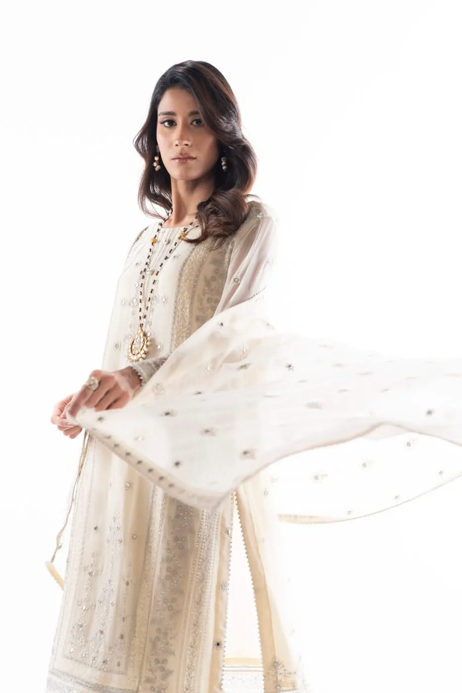Stitched - 3 Pc Chiffon Outfit