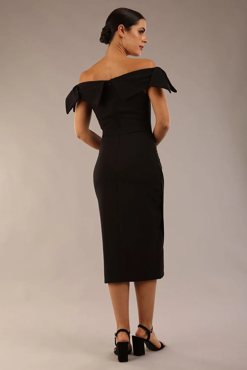 Strand Off-Shoulder Bow Tie Dress
