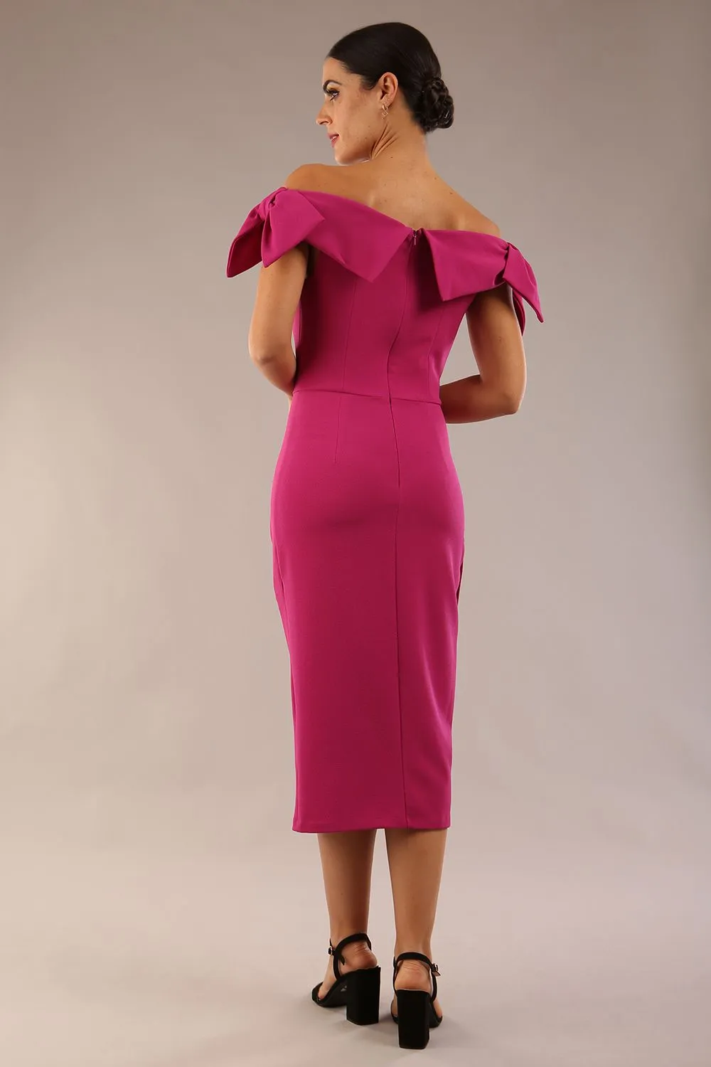 Strand Off-Shoulder Bow Tie Dress