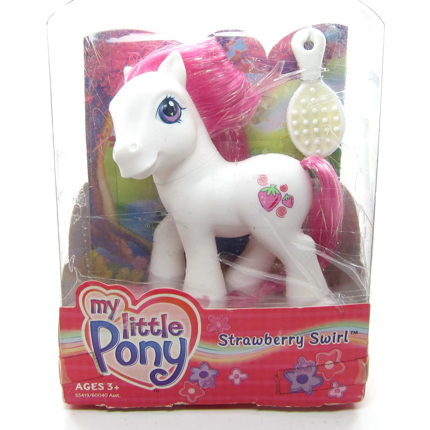 Strawberry Swirl G3 My Little Pony Glitter Celebration Ponies - New In Box