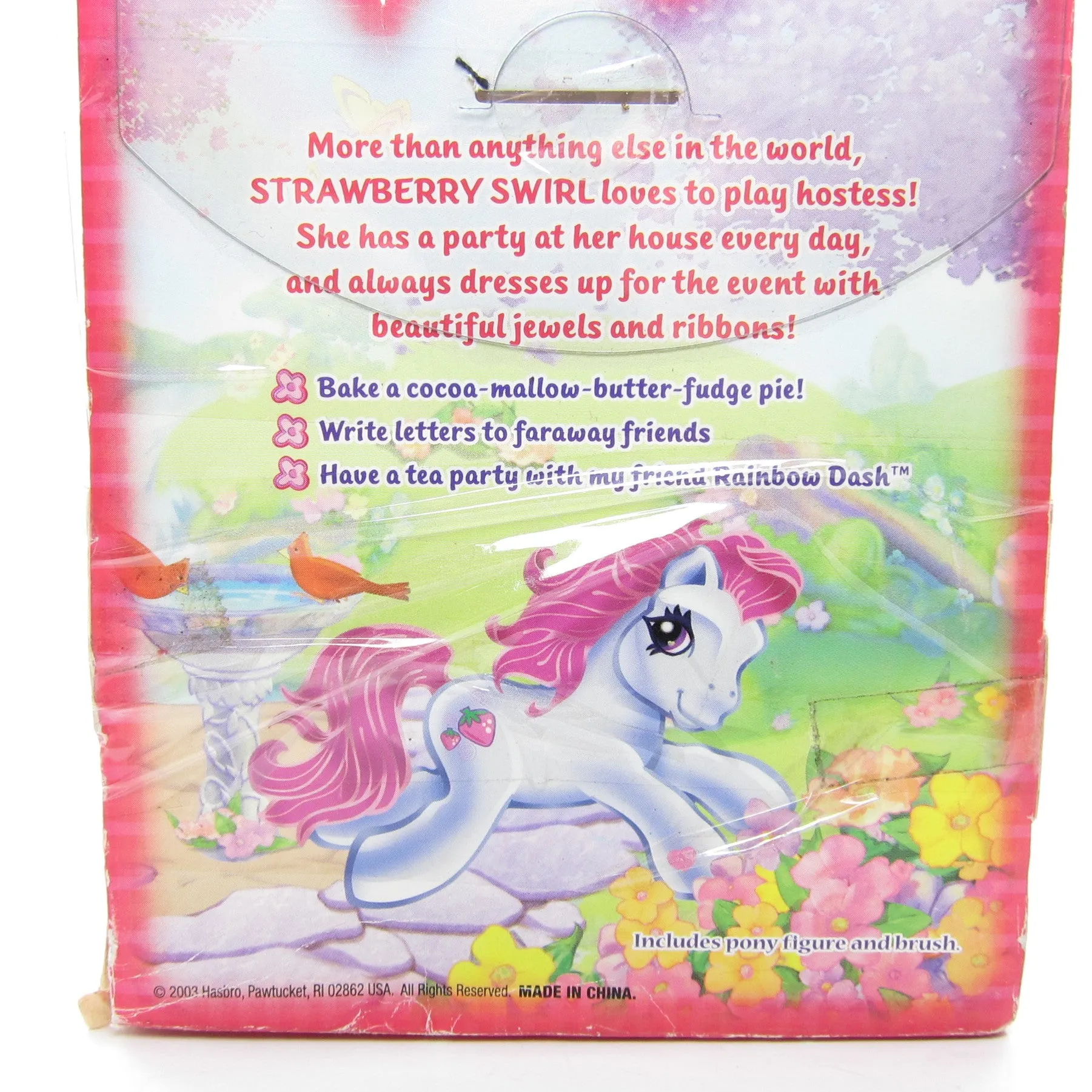 Strawberry Swirl G3 My Little Pony Glitter Celebration Ponies - New In Box