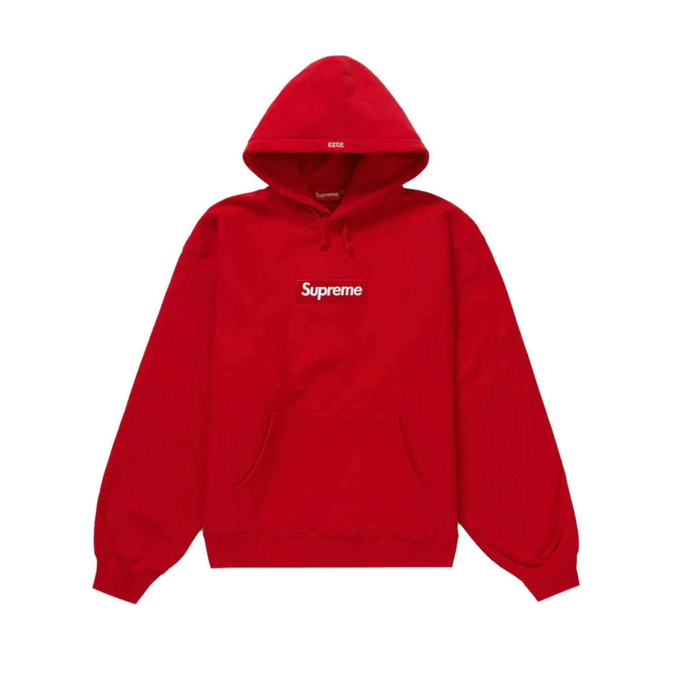 SUPREME BOX LOGO HOODIE RED