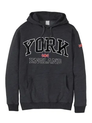 Sweatshirt York England Charcoal-Black Pullover Adult