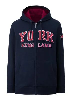 Sweatshirt York England Navy-Pink Zipper Youth