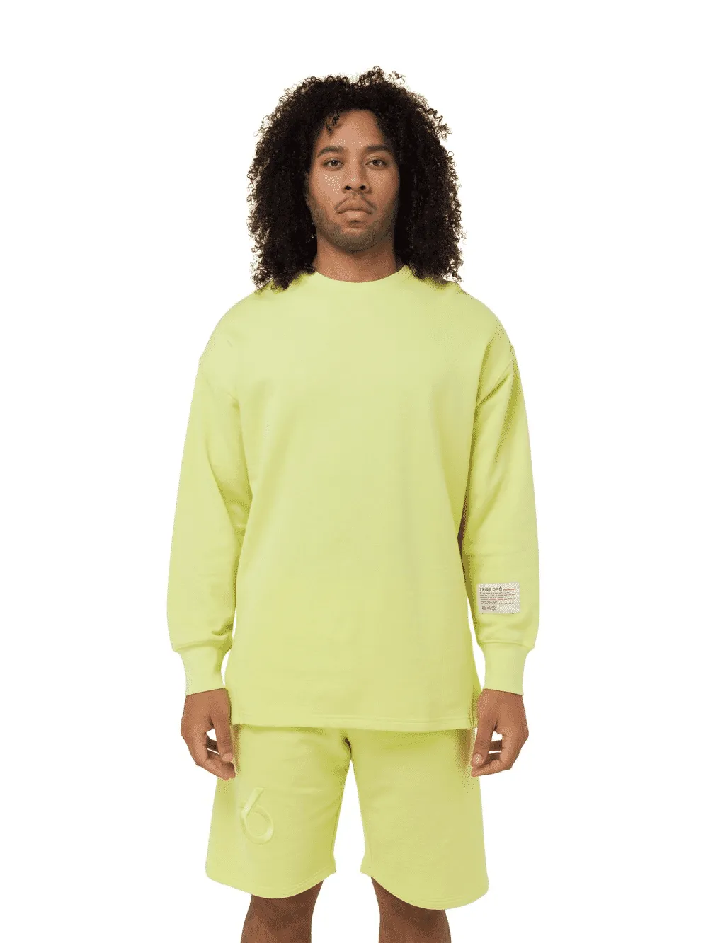 TRIBE OF 6 ACHILLES ORGANIC COTTON  OVERSIZED UNISEX SWEATSHIRT WITH EMBROIDERY