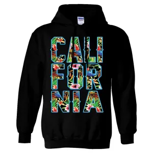 Tropical California Floral Print Sweatshirt Hoodie