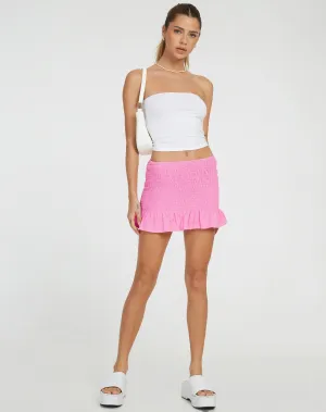 Tylee Mini Skirt in Bubblegum