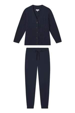Vesper Jogger Set in Deep Navy