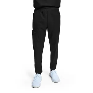 VIBE WB431 Men's Jogger Scrub Pants Black