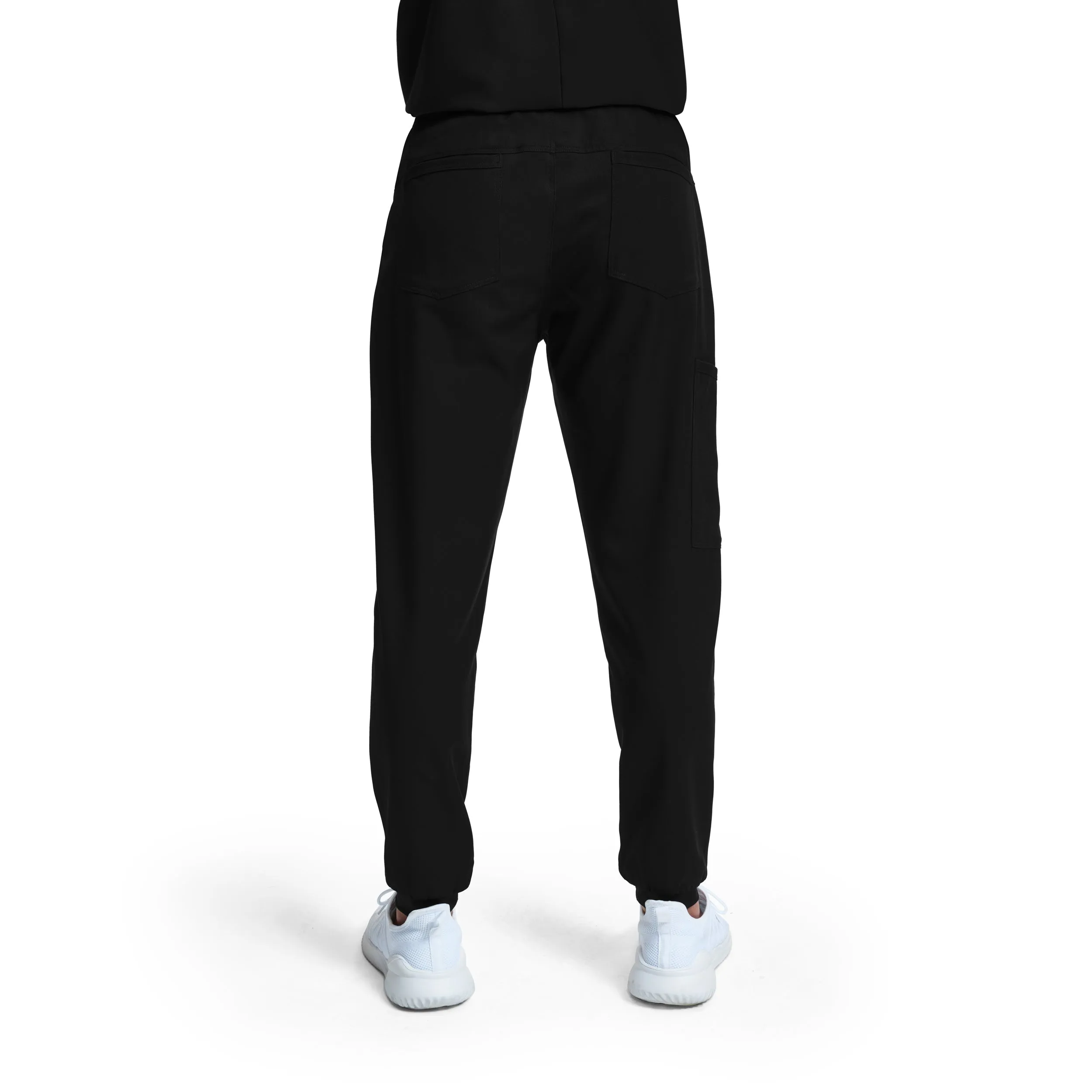 VIBE WB431 Men's Jogger Scrub Pants Black