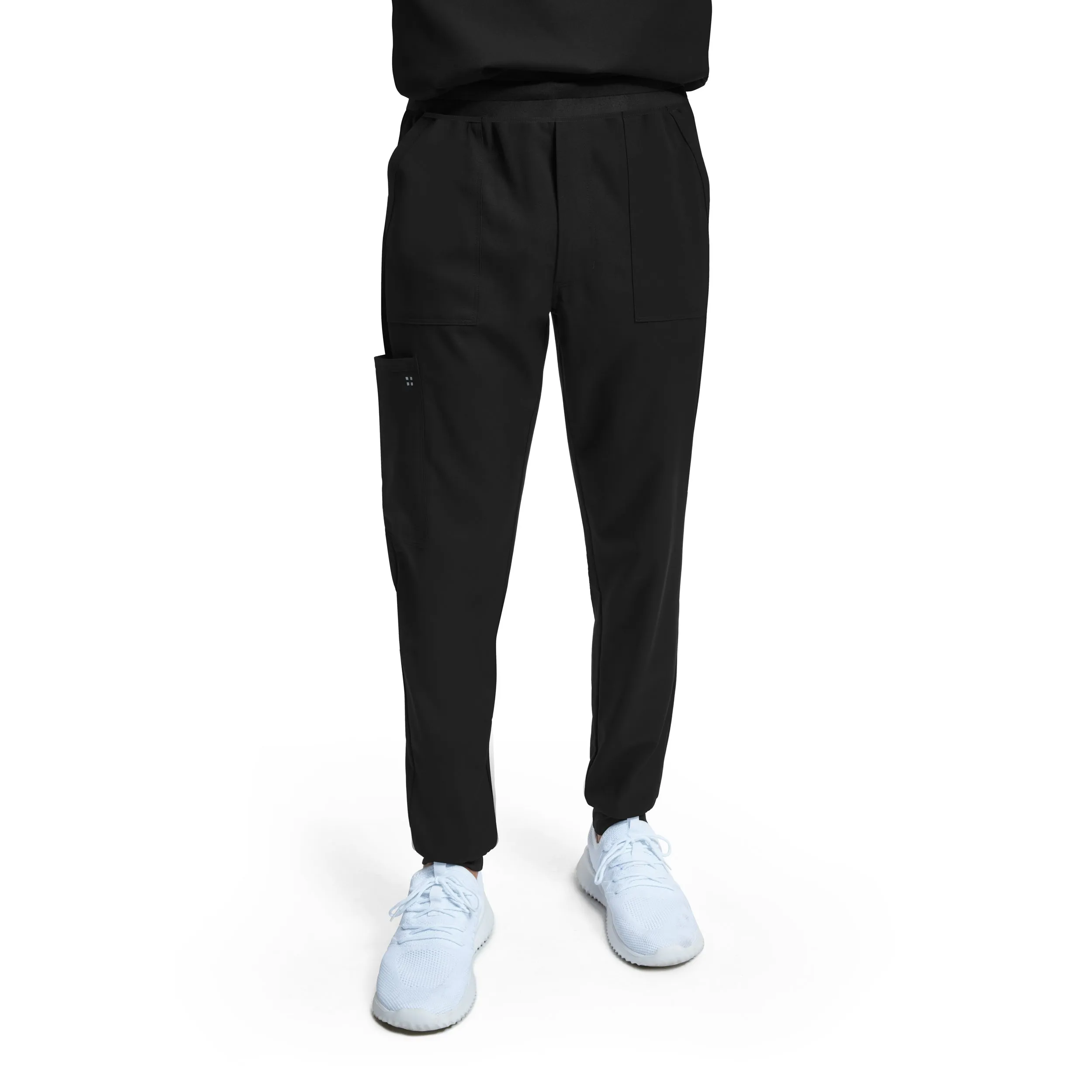 VIBE WB431 Men's Jogger Scrub Pants Black