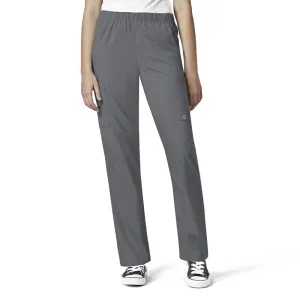 W123 5855 Unisex Multi-Cargo Scrub Pants Pewter