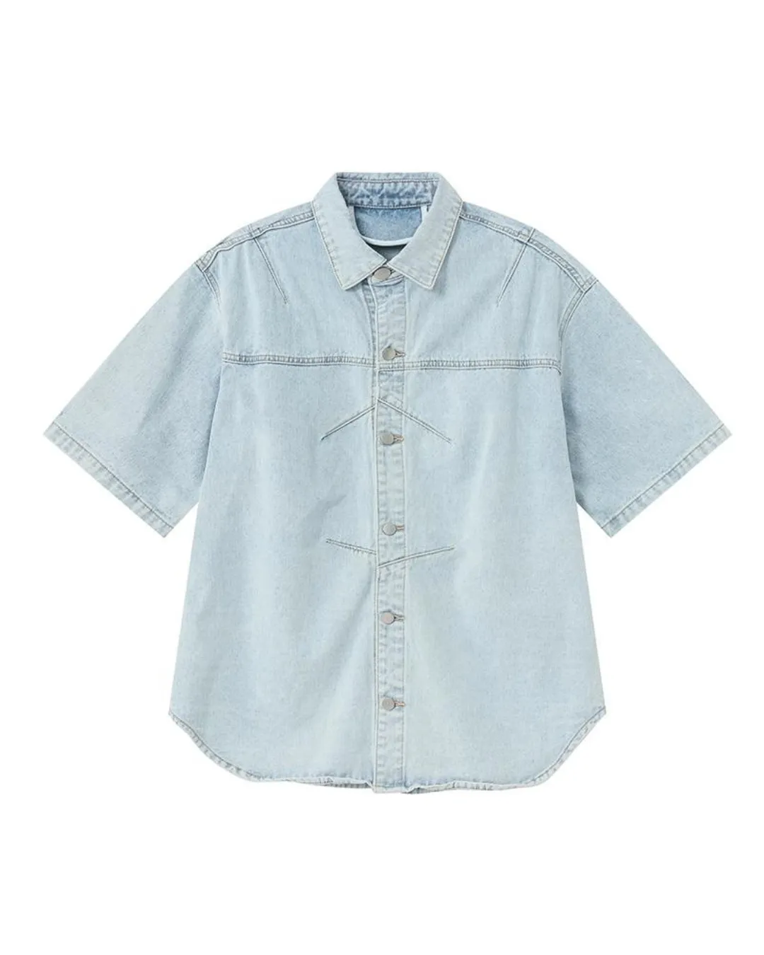 Washed Denim Shirt / Wide Denim Pants OYC0073
