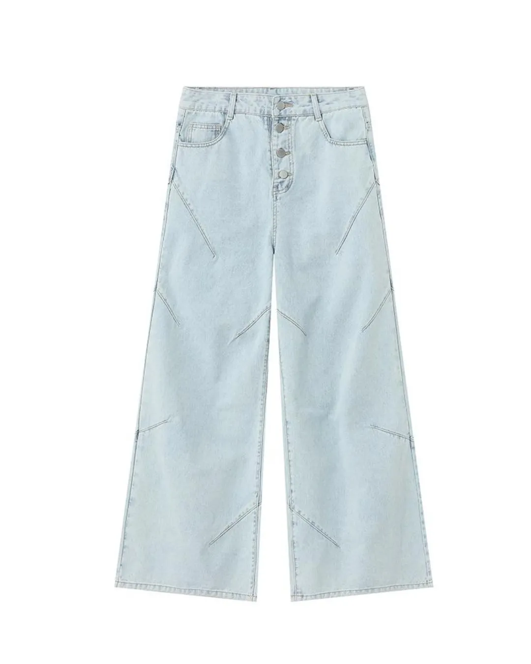 Washed Denim Shirt / Wide Denim Pants OYC0073