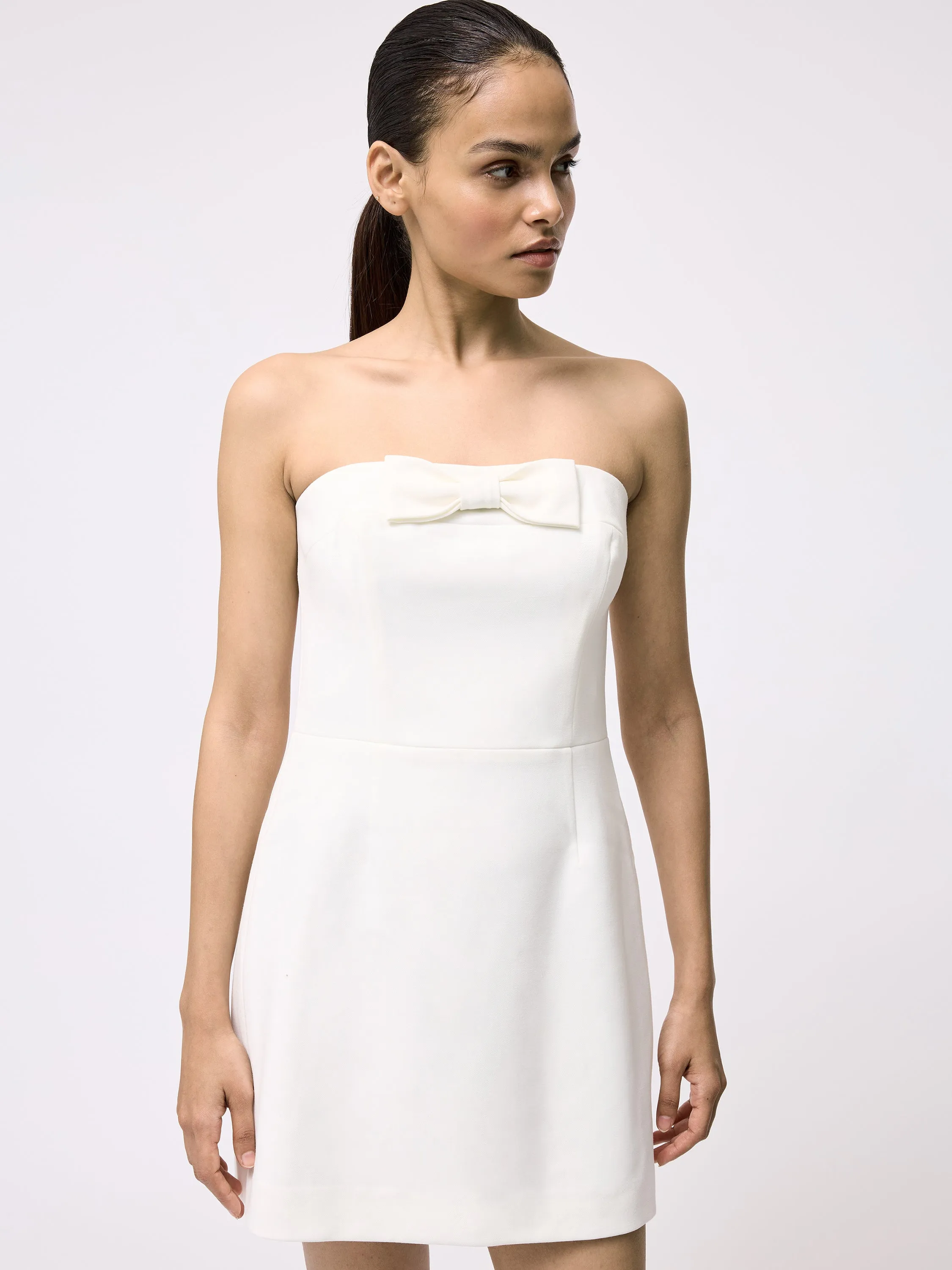 Whisper Bow Mini Dress
