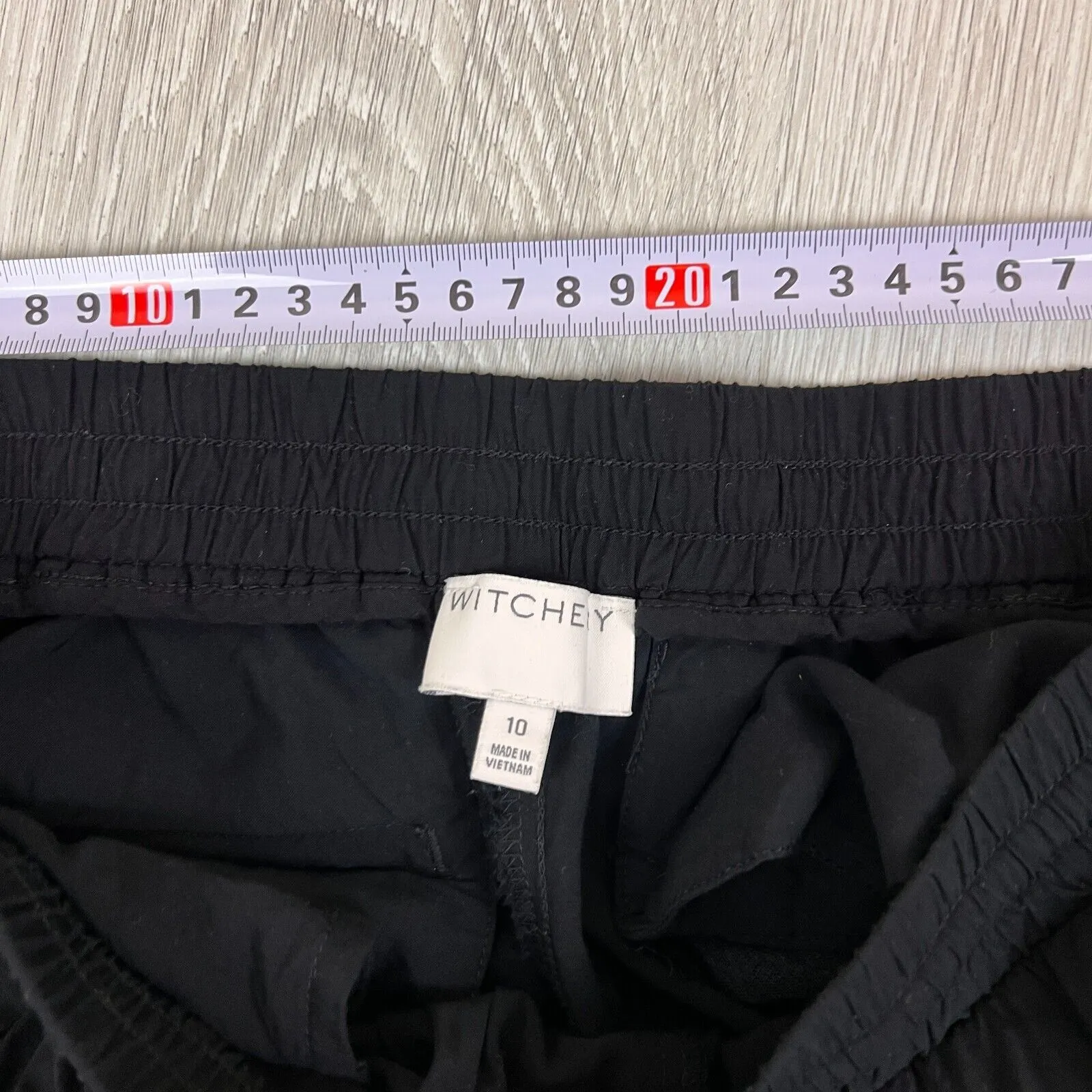 Witchery Womens Black Viscose Light Jogger Pants Size 10