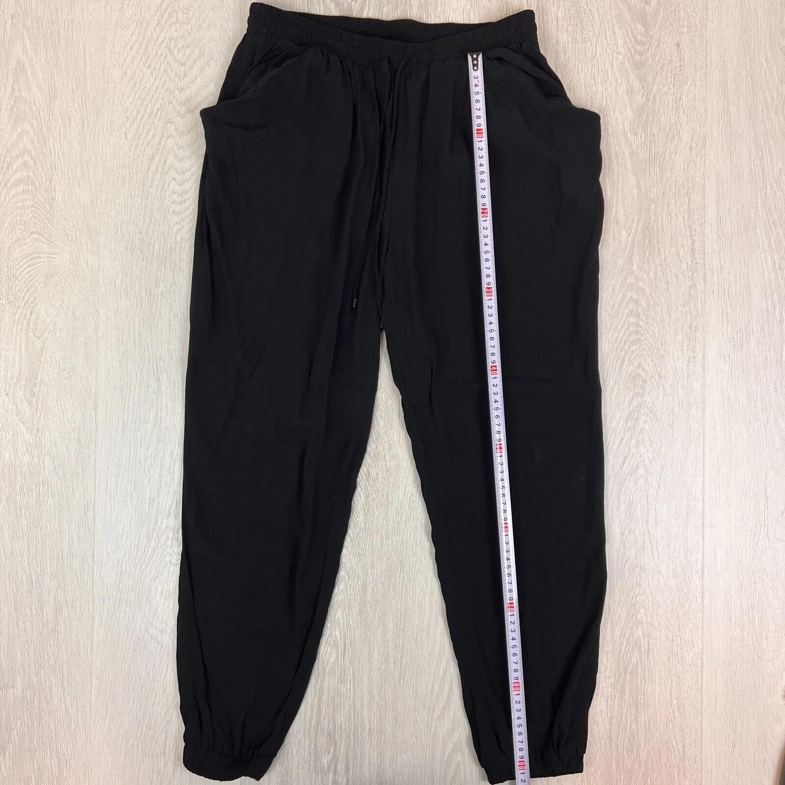 Witchery Womens Black Viscose Light Jogger Pants Size 10
