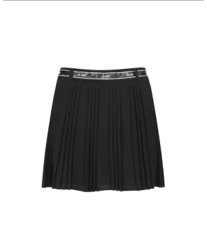 Women Camo Band Pleats SQ - Black