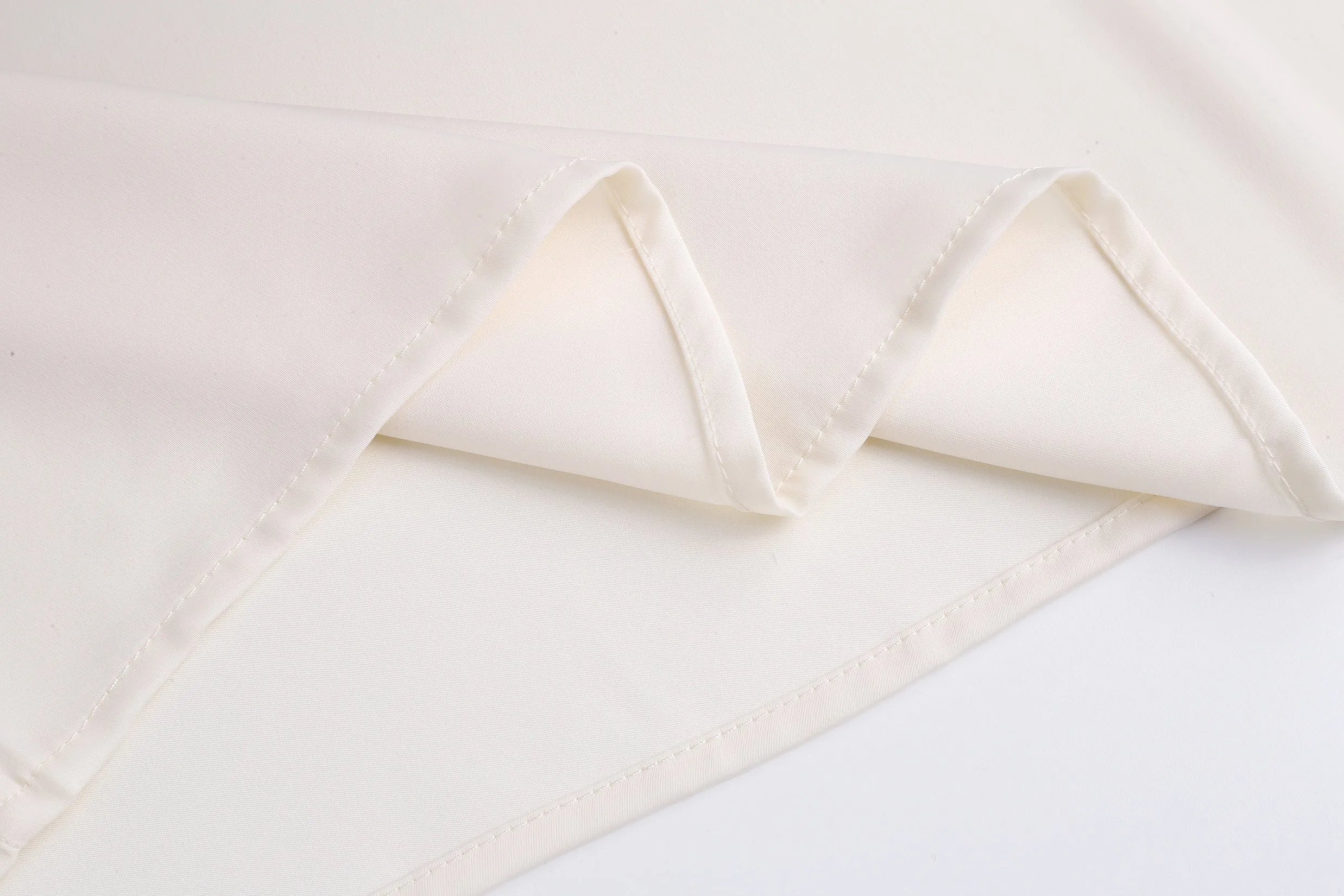 Women's Bateau Neckline Blouse in Cream with Mesh and Lace Accents