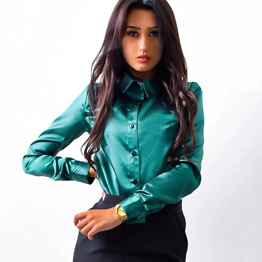 Women's Blouse Long Sleeve Blouses Wine Red Vacation Simple Style Solid Color