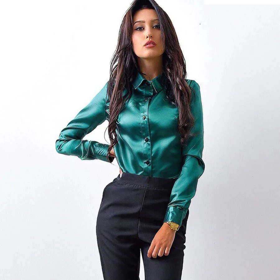 Women's Blouse Long Sleeve Blouses Wine Red Vacation Simple Style Solid Color