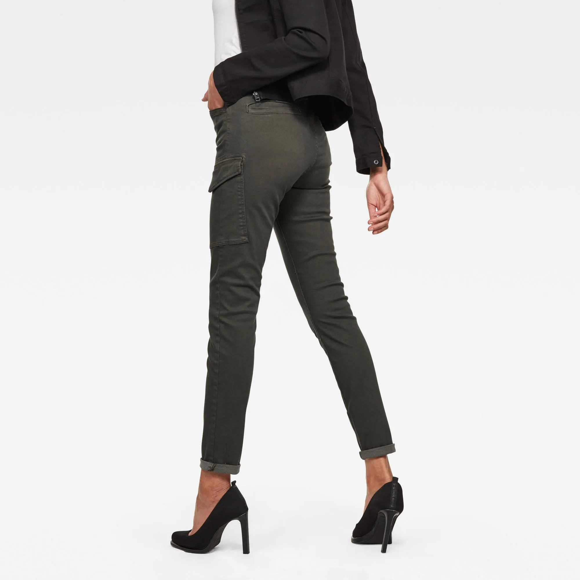 Women’s cargo pants skinny mid skinny waist jalpo superstretch