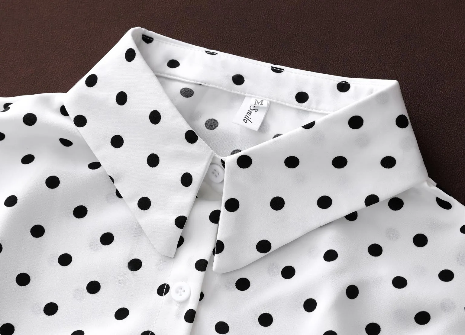 Women's Classic Vintage Blouse in Wrinkle-Resistant Dobby Satin